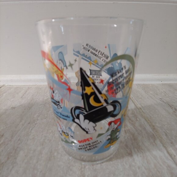 McDonalds Disney 100 Years of Magic Mickey Mouse Glass Tumbler - Picture 2 of 6